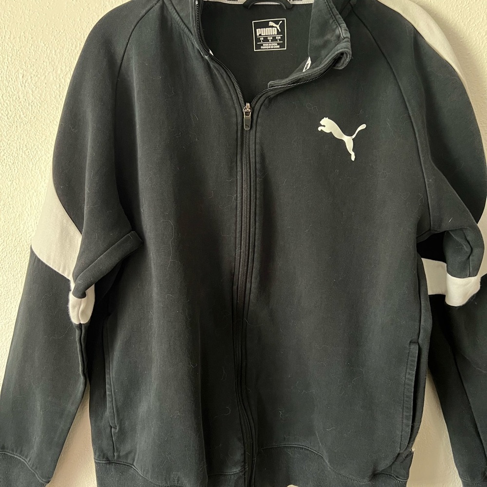 Puma Black and White Track Jacket